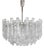 Large Soria Chandelier in Ice Glass from Kalmar, Germany, 1970 For Sale