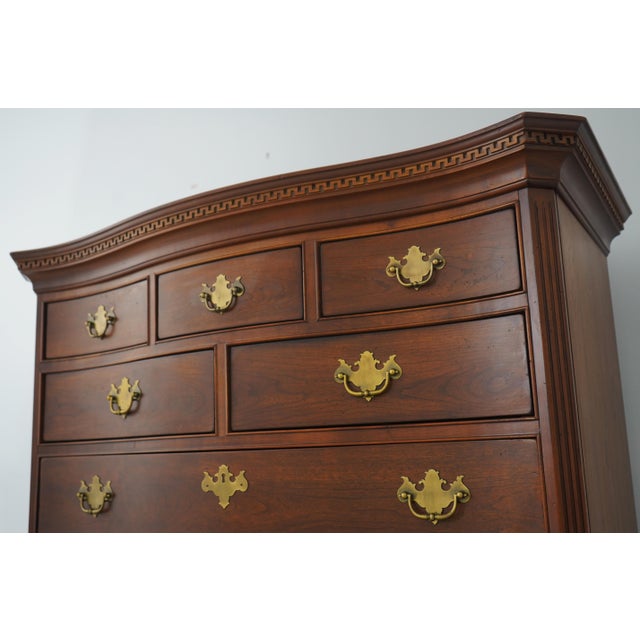 Lexington Large Cherry High Chest of Drawers For Sale - Image 9 of 12