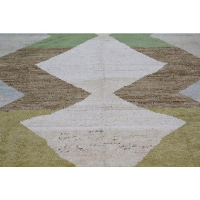 2010s Moroccan Hand Knotted Wool Rug, 10'1''x14' For Sale - Image 5 of 6