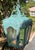 Exquisite Vintage Verdigris Hand -Forge Iron Hanging Lantern For Sale - Image 17 of 18