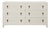 Matthew Izzo Home Avery Antique White Lacquer Six Drawer Fluted Chest For Sale