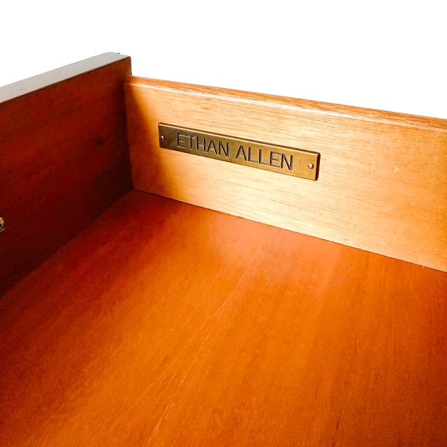 Ethan Allen Eugene Mahogany Night Tables or Nightstands - A Pair For Sale - Image 18 of 18