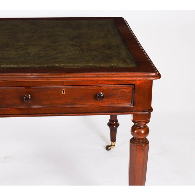 Antique 19th Century Victorian Partners Writing Desk For Sale - Image 13 of 18