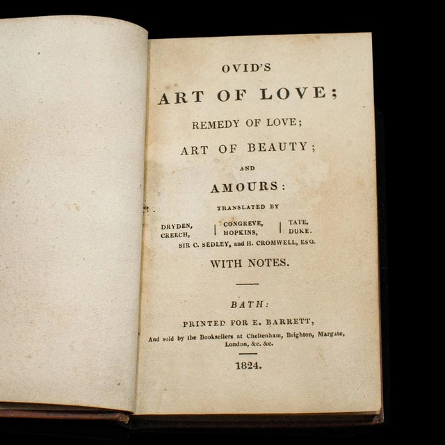 1824's Antique Book Ovid's Art of Love For Sale - Image 4 of 10