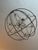 Hollywood Regency Restoration Hardware 32” Foucault's Orb Iron & Crystal Chandelier For Sale - Image 3 of 6