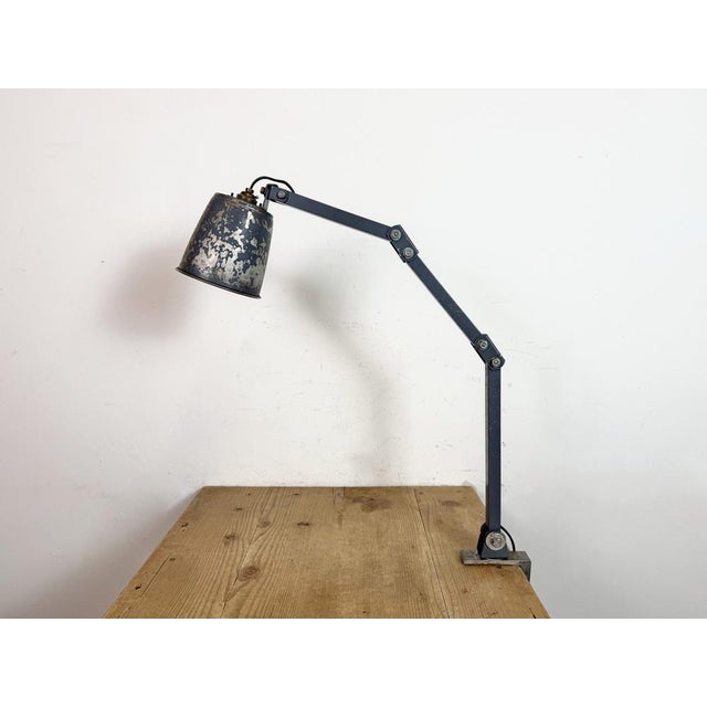 Vintage Industrial Adjustable Table Lamp from Memlite, 1960s For Sale - Image 4 of 18