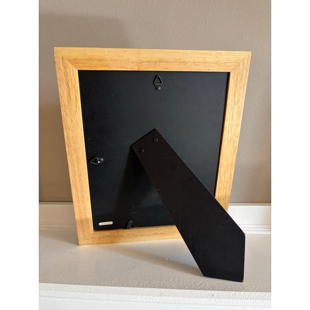 Contemporary Lily of the Valley, Evening Green Original Watercolor Painting Signed and Framed For Sale - Image 3 of 3