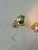 Pair of adjustable brass wall lights produced in Sweden in the 70s. Light effects through the perforations, rare half-...