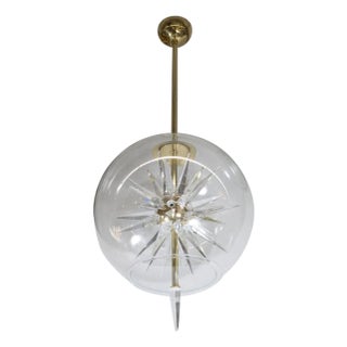 Internal starburst spherical pendant For Sale