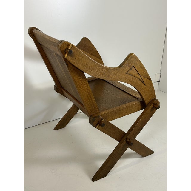 Glastonbury Art & Craft Armchair, England, 1890 For Sale - Image 4 of 10