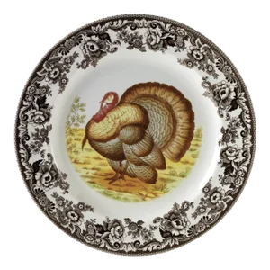 Spode Woodland Turkey Salad Plate 8"