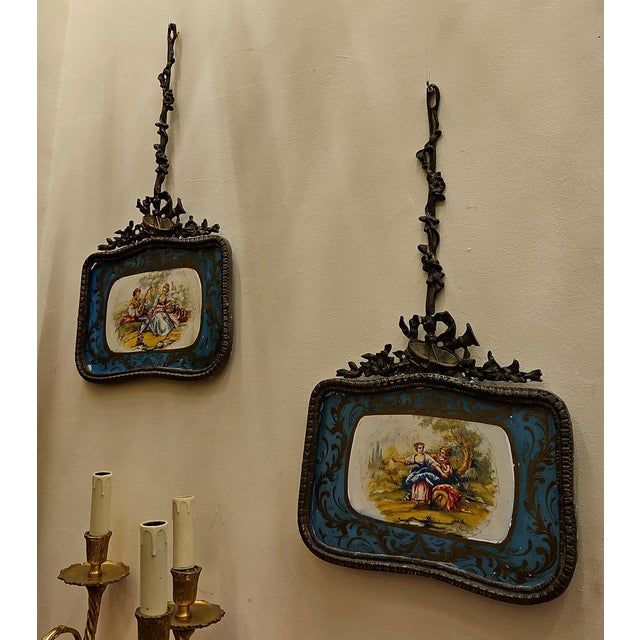 Add European charm and artistic character to your walls with this striking set of two French-style decorative wall...