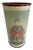 Vintage Chinoiserie Style Asian Paper Wrapped Umbrella Stand With Portrait Motif For Sale
