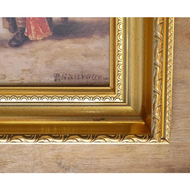 Kitchen Scene, Paper, Framed For Sale - Image 4 of 11