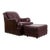 Whittemore-Sherrill Oxblood Leather Rolled Arm Club Chair & Ottoman, Made in Usa Late 20th Century For Sale