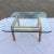 Ethan Allen Late 20th Century Contemporary Ethan Allen Birch Base Thick Glass Top Coffee Table For Sale - Image 4 of 13