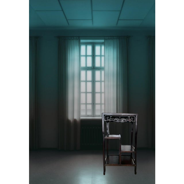 Antique Chinese Step Style Rosewood Tiered Side Table, Plant Stand (Hongmu / Blackwood) For Sale - Image 4 of 9