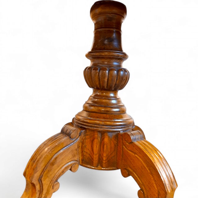 Louis Philippe Table in Walnut Veneer For Sale - Image 11 of 18