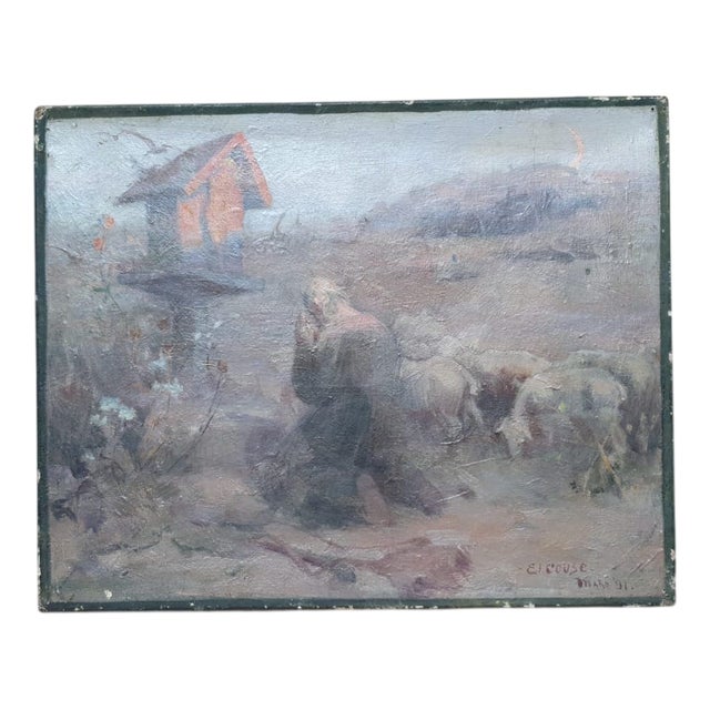 Eanger Irving Couse, Religious Scene, 1800s, Oil on Canvas For Sale