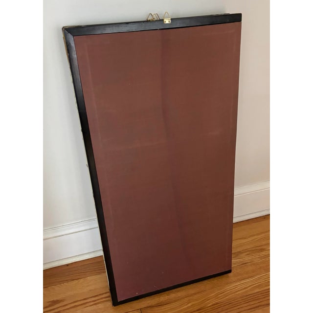 Antique Japanese Byobu Four-Panel “Lotus and Heron” Folding Screen For Sale - Image 11 of 12