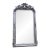 1970s French Louis XVI Silver Beech Wall Mirror For Sale