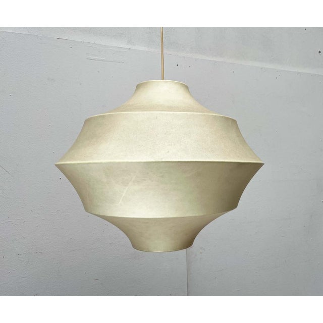 Mid-Century Modern Cocoon Pendant Lamp by Friedel Wauer for Goldkant Leuchten, Germany, 1960s For Sale - Image 13 of 18