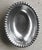 Circa 1980 Beaded Rim Byzantine-Inspired Mexican Pewter Oval Bowl & Underplate Set For Sale In Austin - Image 6 of 18