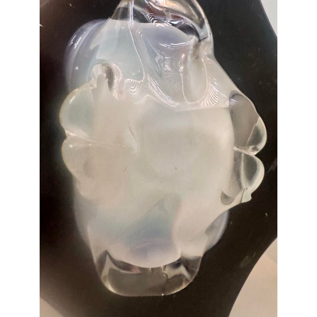Murano Vintage Murano Pink and Opalescent Glass Bowl Catchall For Sale - Image 4 of 12