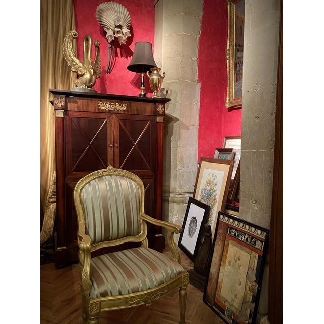 Ittalian Artist, Empire Period Decorative Swan Sculptures, 1800s, Giltwood, Set of 2 For Sale - Image 10 of 13