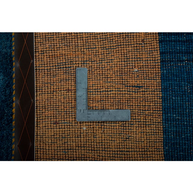 Blue Middle Eastern Hand-Knotted Gabbeh Rug For Sale - Image 8 of 9