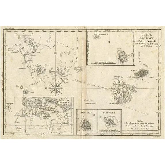 Map of the Kingdom of Tonga, 1780s For Sale - Image 5 of 5