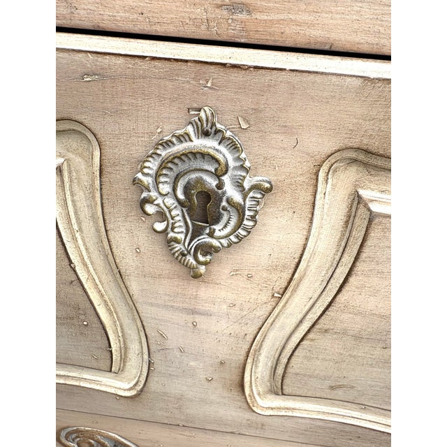 Mid 20th Century Vintage French Country Chest of Drawers For Sale - Image 10 of 12
