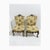 Small Louis XV Style Armchairs in Curved Carved Wood with Floral Fabric, 1940s, Set of 2 For Sale - Image 10 of 10