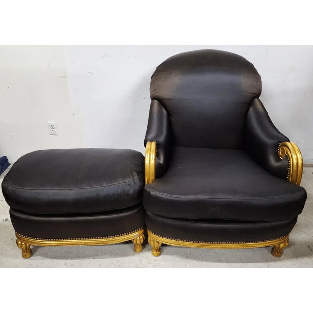 Offering One Of Our Recent Palm Beach Estate Fine Furniture Acquisitions Of A Very High-End Magnificent Art Deco Gilt...