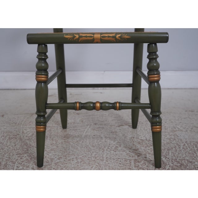 Hitchcock Bicentennial Edition Cane Seat Side Chair -’The Adams Old House’ For Sale - Image 11 of 18