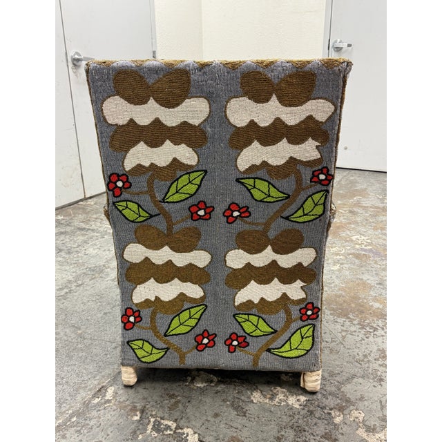 2010s Yoruba Design Nigerian African Beaded Chair For Sale - Image 5 of 12