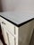 Early 19th Century Antique Early 1900s White Painted Small Cabinet With Enamel Metal Top For Sale - Image 5 of 11