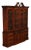 Henkel Harris Chippendale Style Mahogany China Cabinet Breakfront For Sale
