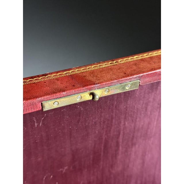 Red Leather Jewelry Box For Sale - Image 10 of 16