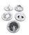 Mid 20th Century Set of Five Graphic Porcelain Heinrich & Co. H&c Selb Bavaria Vegetable Plates For Sale - Image 10 of 12