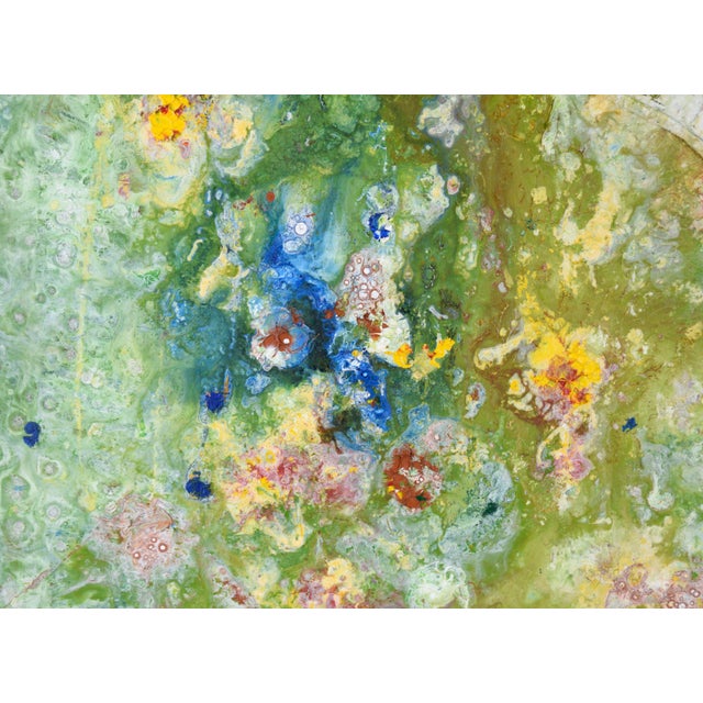 Textile "Meadow" - Textured Expressionist Composition in Acrylic on Canvas by Charles David Francis For Sale - Image 7 of 10