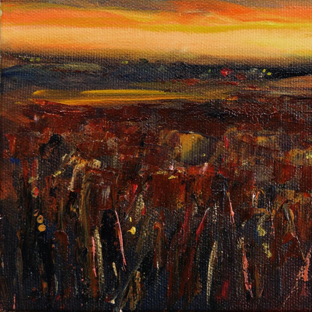 Limitless II - Original Atmospheric Landscape Acrylic and Graphite Painting on Canvas For Sale In Los Angeles - Image 6 of 9