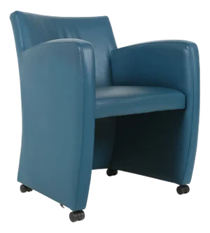 Vintage Lounge Chair in Blue Leather from Leolux, 1990s