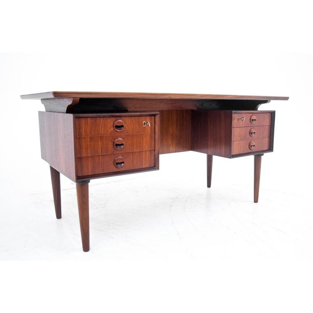 Vintage Danish Teak Desk, 1960s For Sale - Image 4 of 17