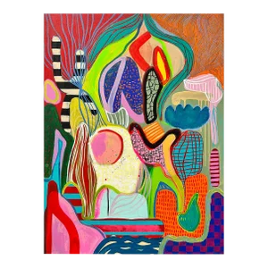 Contemporary Abstract Acrylic on Canvas Painting "Barotrópico V" by Daniela Marin