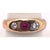 Metal 14 Karat Yellow Gold Ruby Cabochon Solitaire With Diamond Accents Ring For Sale - Image 7 of 10