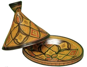 Late 20th Century Moroccan Arabesque Design Tagine