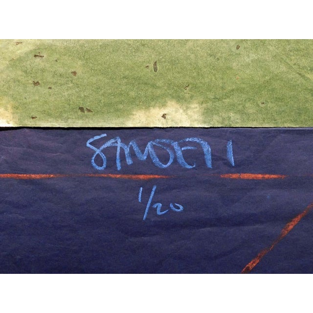 1980s Scott Sandell "Watermill" Signed Framed Mixed Media Artwork, Shell For Sale - Image 4 of 10