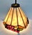 Set of Three (3) Tiffany Style Slag Glass Lamp Shades Multicolor. This lot of three matching shades is 8 inches at the...