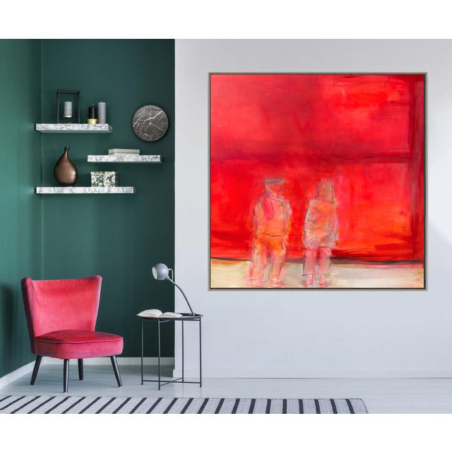 “Contemplating Rothko by Trixie Pitts Extra-Large Minimalist Expressionist Oil Painting For Sale - Image 11 of 12